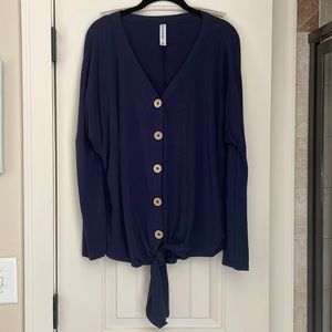 Blue Long Sleeve Shirt